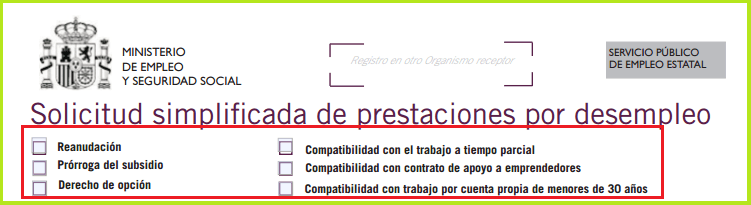 Cómo rellenar el impreso para solicitar el paro Cursosinemweb.es