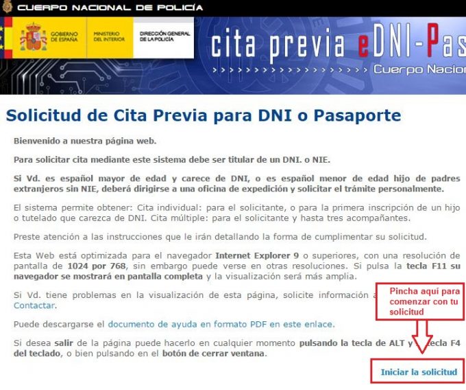 Cita previa para renovar pasaporte en Andalucía