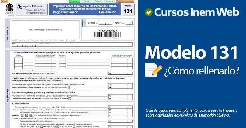 Cómo Rellenar El Modelo 131 Cursosinemweb.es