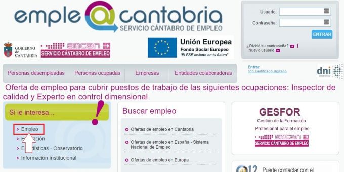 ofertas de empleo en cantabria